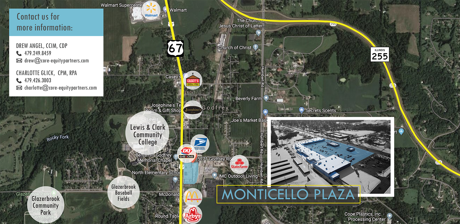 Monticello Plaza Local Map - Core Equity Partners