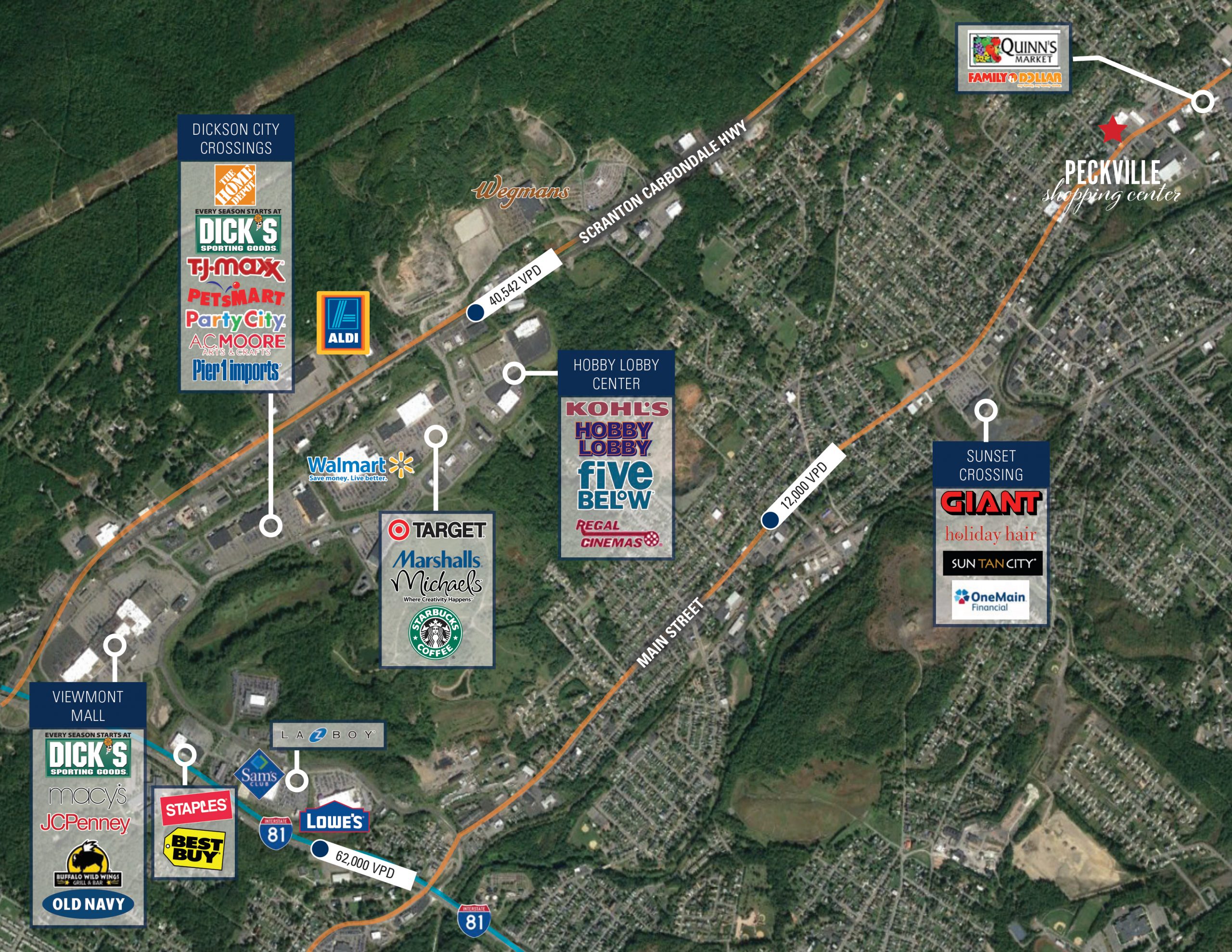 Peckville Plaza Local Map - Core Equity Partners